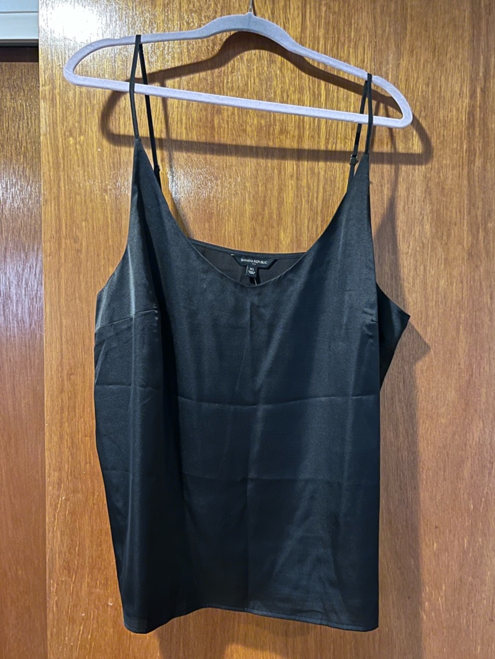 Black satin like Banana Republic camisole tank